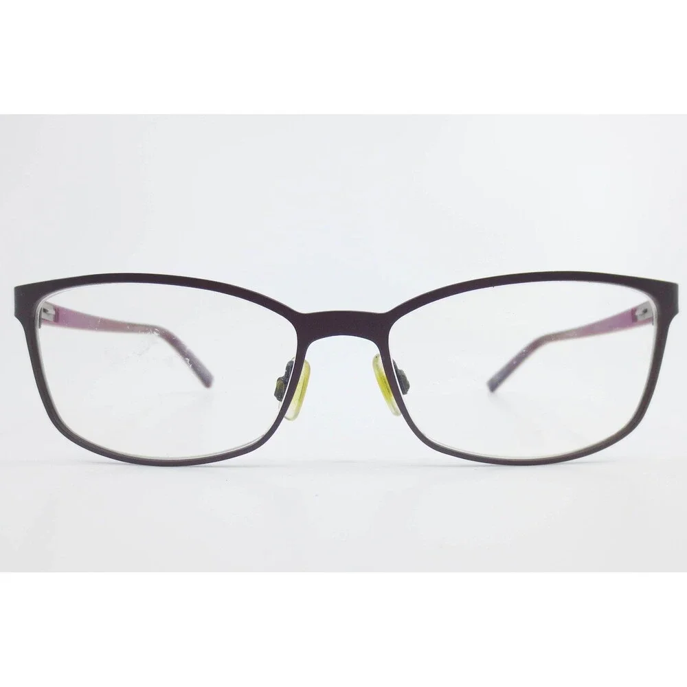 Morel Lightec 8104L Purple Rectangle Eyeglasses Frames 52-15-135 France
